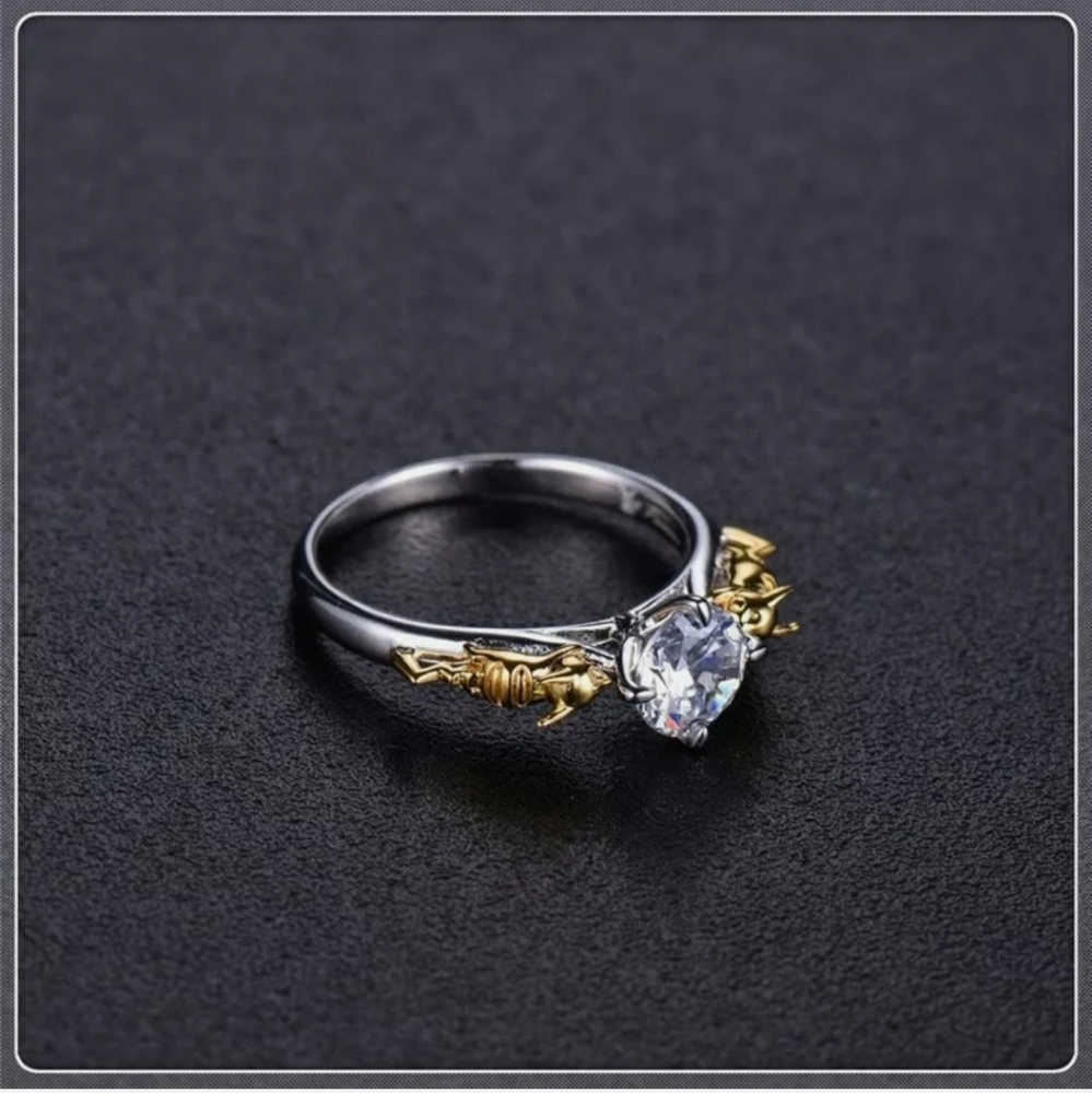 New Pikachu Pokémon Custom Design Silver Ring - Picture 3 of 5